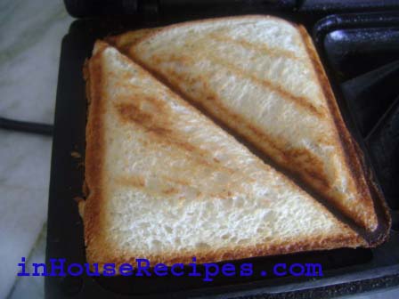 Spicy Potato Toast- once it turned golden brown, take out